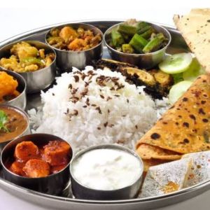 Veg and non veg thalis  