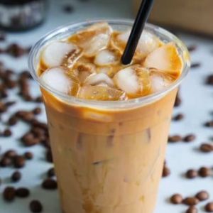 Over ice coffee