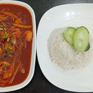 Nasi putih & lauk ( start 10.30 am)