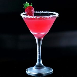 Sunset valentine's cocktail